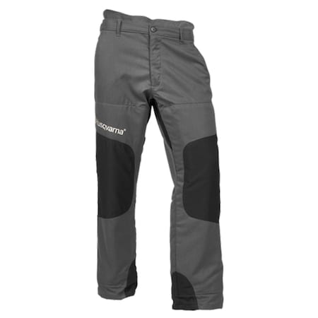 Husqvarna Chainsaw Pants, Multi-materials, 32" Inseam Length, Grey, Size X-Large HCP-40-42-32